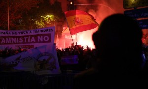 Proteste contro l&#039;ipotesi di amnistia agli indipendentisti catalani