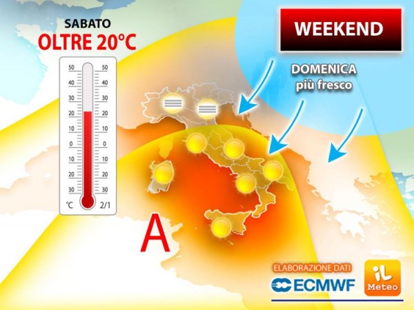 Sabato 27 febbraio temperature oltre 20 gradi, ecco dove