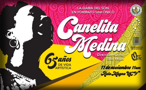 Mañana Canelita Medina celebrará 65 años de fama a lo grande: en el Aula Magna UCV con un magistral concierto, a las 11 a.m.