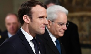  Emmanuel Macron e Sergio Mattarella