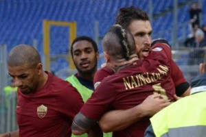 Gol e rissa: la Roma si prende il derby 2-0