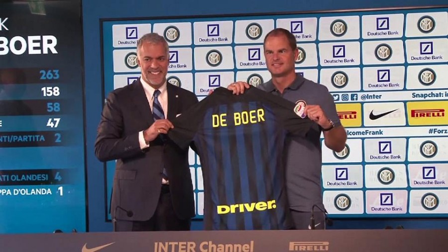 Calcio: il nuovo tecnico dell&#039;Inter Frank De Boer si presenta