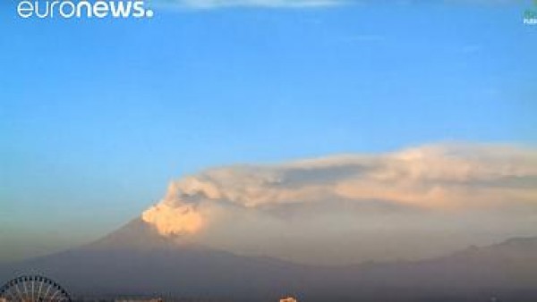 Mexico&#039;s Popocatepetl Volcano spews ash