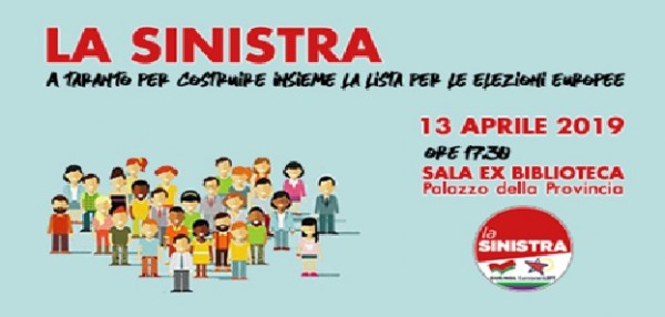 La Sinistra sarà presente alle Elezioni Europee 2019