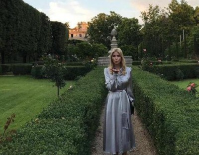 Ivanka Trump en la residencia del embajador EEUU en Roma