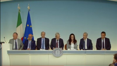 Casa Italia, conferenza stampa su consultazioni del Governo con le Istituzioni