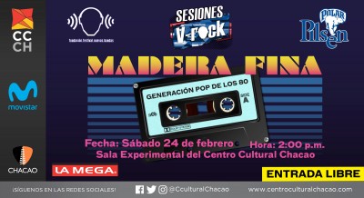 La música de los 80 será interpretada en las Sesiones V-Rock: Madera Fina