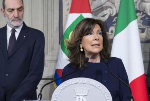 Presidenta del Senado Maria Elisabetta Alberti Casellati explora nuevo gobierno