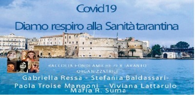 Covid19 Diamo respiro alla Sanità tarantina - raccolta fondi