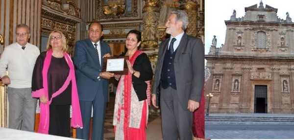 Nell’incanto del Salento la prima edizione del premio d’arte e poesia sacra - Cerimonia premiazione Santuario del SS. Crocifisso, Galatone (Lecce)