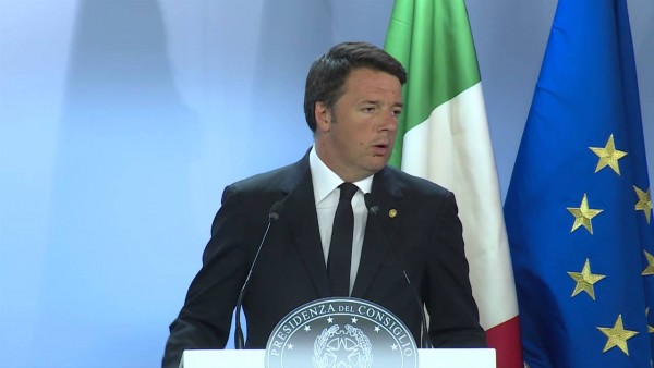 Consiglio europeo, conferenza stampa di Renzi