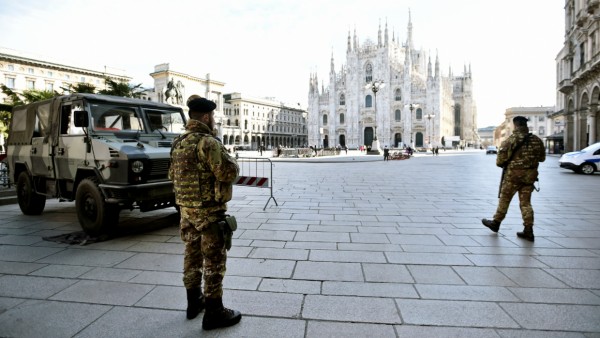 Coronavirus in Italia: 10.590 i malati complessivi 1045 i guariti 827 i morti 12.462 (infetti +morti+guariti)