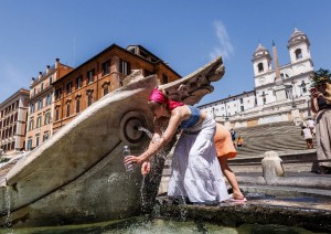 Caldo e sole a Roma