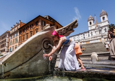 Caldo e sole a Roma