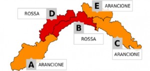 Maltempo, allerta rossa per Genova e Savona