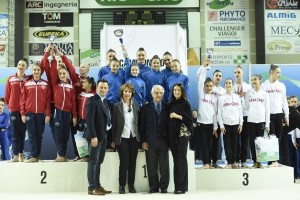 Podio Serie A1 foto cortesia di Carlo Di Giusto/FGI