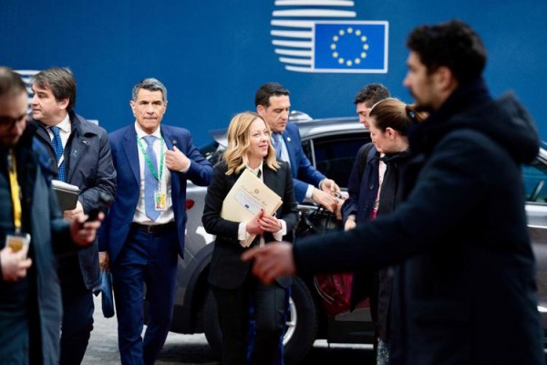 Giorgia Meloni al Consiglio europeo