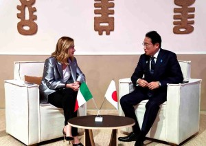  La premier italiana Meloni e il primo Ministro del Giappone Kishida 