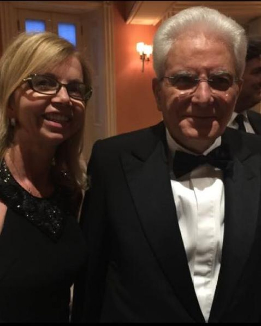 On. Fucsia Angela Fitzgerald Nissoli con il Presidente Sergio Mattarella in Canada in occasione del Pranzo di Stato offerto dal Governatore Generale del Canada