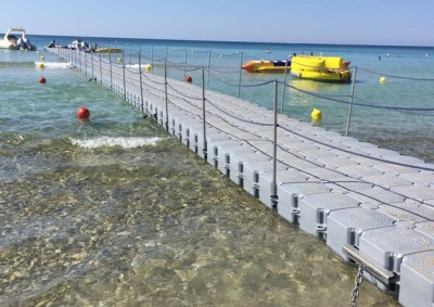 Pontile di 70 metri ecosostenibile alle Maldive del Salento