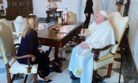 Papa Francesco e Giorgia Meloni