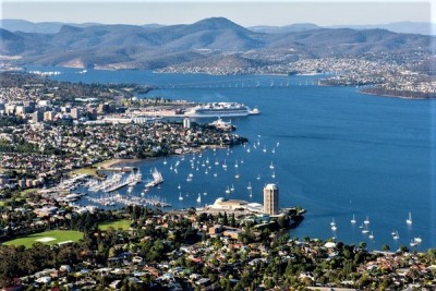 Hobart capitale della Tasmania - panorama