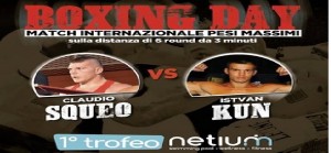 Boxe-day a Molfetta domani  28 aprile: il pupillo di casa Squeo secondo match professionista nei massimi contro Kun