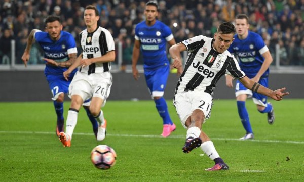 Juventus-Udinese 2-1, doppietta per Dybala