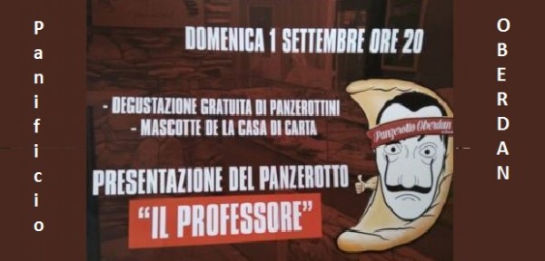 Taranto - Al panificio Oberdan degustazioni gratis di panzerottini e presentazione de IL PROFESSORE