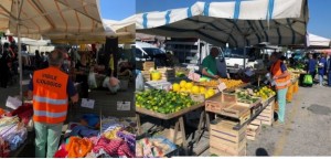 Taranto - Kima Ambiente - Vigili ecologici nei mercati per chiedere di lasciare pulito il posto occupato