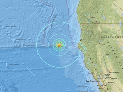6.5 magnitude quake reported off the coast of northern California