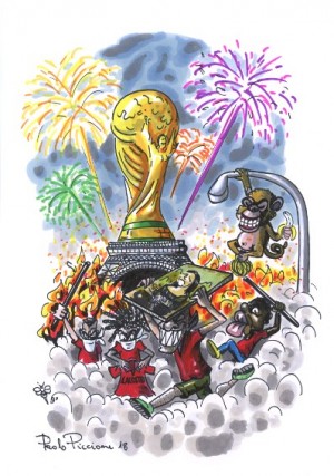 Champions du monde: c’est la fête!!! ...dal nostro vignettista Paolo Piccione