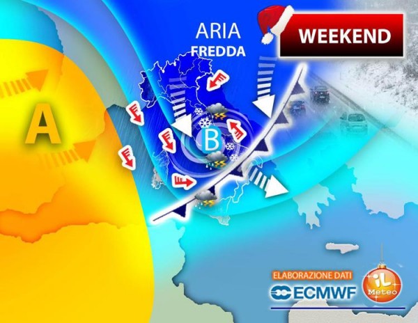 Ancora pioggia, freddo e neve: meteo Italia migliora da lunedì 13