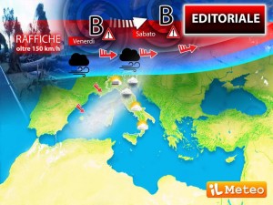 Italia sfiorata dalle tempeste del Nord Europa, ecco come sarà il weekend