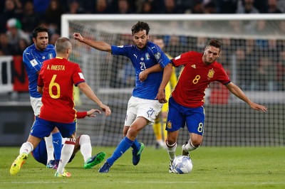 Mondiali Russia 2018: liscio di Buffon, De Rossi rimedia su rigore, 1-1 con la Spagna