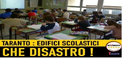 M5S - «La disastrosa situazione delle scuole di Taranto»