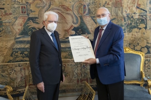 Pippo  Baudo Cavaliere di Gran Croce, &quot;Mattarella è unico&quot;