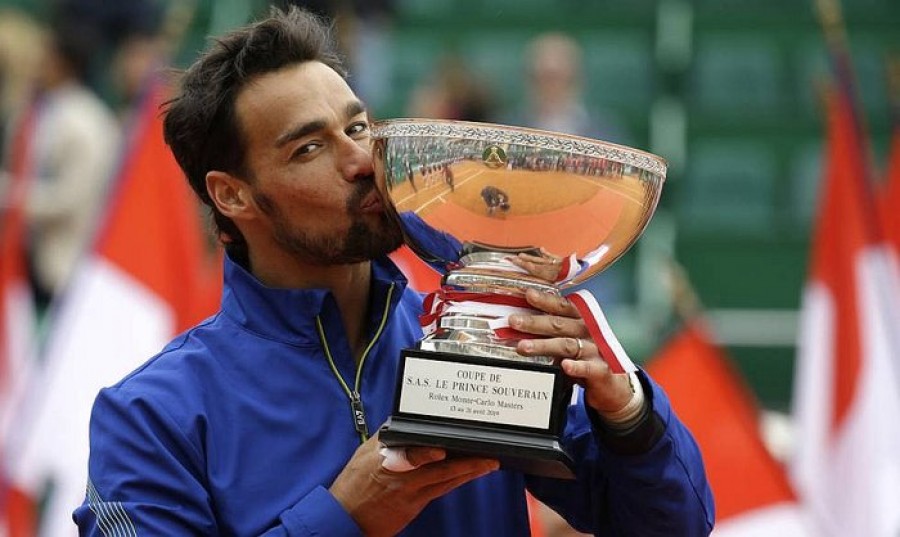 Tenista italiano Fabio Fognini logra en Montecarlo su primer Masters 1000