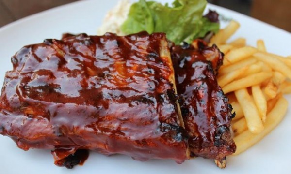 Costillitas de cerdo con barbecue
