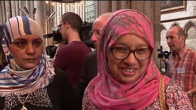 Muslims attend Sunday Mass after terror killing of French priest