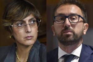 Ministro della Pubblica amministrazione Giulia Bongiorno (Lega) e  il ministro della Giustizia Alfonso Bonafede (M5S)