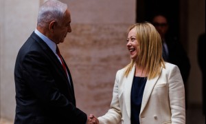 Giorgia Meloni e Benjamin Netanyahu 