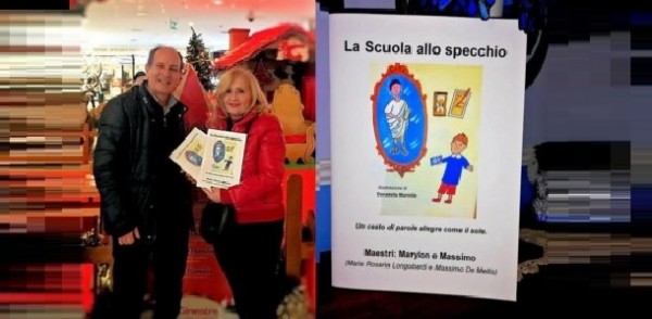 Fresco di stampa &quot;La Scuola allo specchio&quot; di Maria Rosaria Longobardi Marylon e Massimo De Mellis
