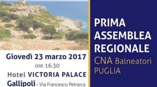 Gallipoli (Lecce) - Cna Puglia organizza la&quot; PRIMA  ASSEMBLEA &quot;  DEI BALNEATORI