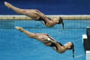 Le azzurre Tania Cagnotto e Francesca Dallape&#039;