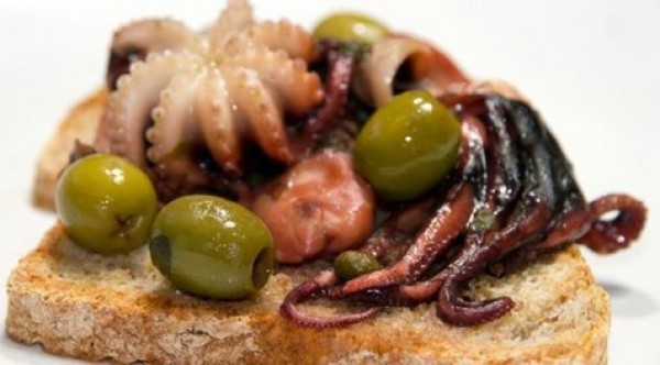 Ensalada de pulpo, una opción típica de Italia