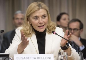 La secretaria general de la Cancillería italiana, Elisabetta Belloni