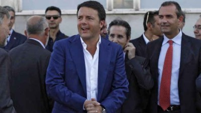 Il premier Renzi interviene alla scuola primaria &quot;Edmondo de Amicis&quot;