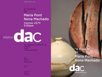María Pont y Nena Machado presentan la Exposición de Cerámicas &quot;A Cono 9&quot; en Objetos DAC