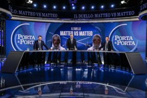 Renzi contro Salvini, la sfida in tv sfiora i 4 milioni di ascolti per Porta a Porta